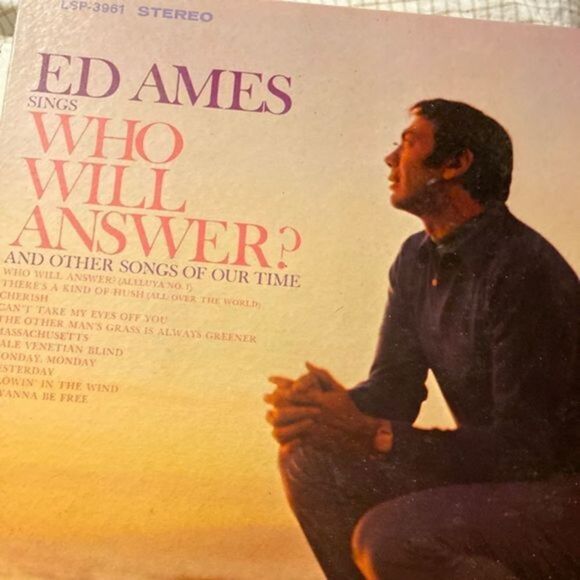 ED AMES SINGS WHO WILL ANSWER? VINYL LP RCA VICTOR LSP-3961 VG - Picture 1 of 8